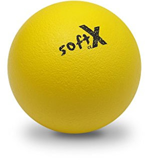 softX Ball mit Coating Softball Schaumstoff Ball Kinder Spielball 9 cm gelb