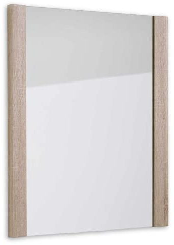 GO Wandspiegel in Sonoma Eiche Optik - hochwertiger, pflegeleichter Spiegel für Flur & Garderobe - 74 x 88 x 4 cm (B/H/T)