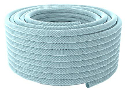 Bradas TH08*2 Industri PVC- teknisk slang med vävinsats, 50 m lång, innerdiameter 8 mm, väggtjocklek 2 mm, transparent, 30 x 30 x 20 cm