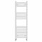 NRG Modern Bathroom 1200×400mm Straight Central Heating Towel Rail Radiator Gloss White