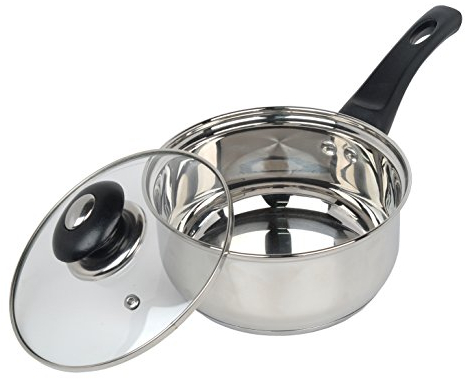 Supreme Vision Sauce Pan with Glass Lid, Stainless Steel, 16 cm, ASS2516