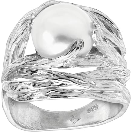 Silpada 'Nested Pearl' 9.5-10 mm Freshwater Pearl Ring in Sterling Silver, Size 7