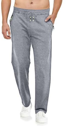 Tansozer Pantalones Deportivos Pantalones Hombre Casual Pantalones de Chándal Algodón Cintura Elástica