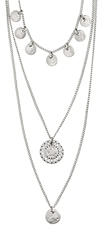 PILGRIM - ARDEN 3-in-1 Kristallhalskette vergoldet : Rosévergoldet oder Versilbert mit Kristall - halskette damen - schmuck damen - Blei- und nickelfrei - Dänisches Design