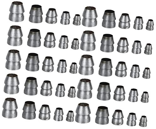 Abaodam Cunas Redondas Martillo 50 Pcs Mango De Trineo Cuña Redonda De Hierro Almádena Kit De Cuña De Manija De Acero Aleado Herramienta De Reparación De Cuña De Martillo Ejes Mango De Cónico Planchar
