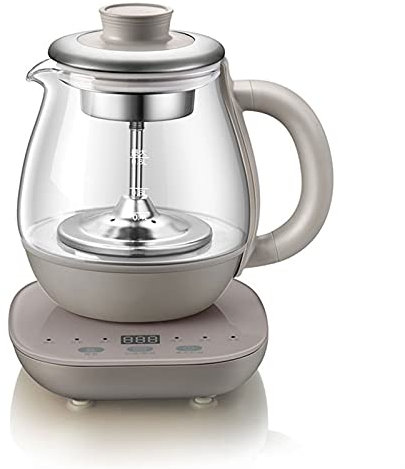 MEQXTIJ Hervidores Eléctricos 0.8L Hervidor De Vidrio Eléctrico Automático Cervecero De Té Hogar Salud Olla Tetera Hervir Café Portátil Samovar Hervidor