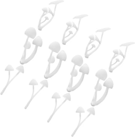 DIKACA Lot de 12 Micro-Champignons De Paysage Petites Figurines Artisanales Simulant des Mini-Champignons Colorés D'Intérieur Petits Champignons Faux Champignons Breloques en