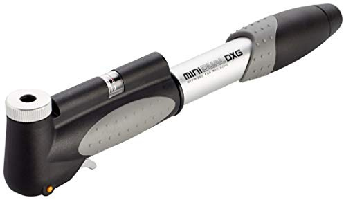 Topeak Dual DXG Mini Pump with Smart Head and in-Line Gauge - Black/Silver