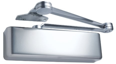 LCN 4040 Heavy Duty Door Closer, Aluminum Powder Coat Finished, Cast Iron, Non-Handed, Regular Arm with Parallel Arm Shoe
