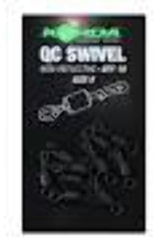 Korda Quick Change Swivel Size 8 | Anti-Glare, Quick Hook Link Change, Carp Fishing Terminal Tackle, Fits Lead Clips & Inline Leads, Pack of 10