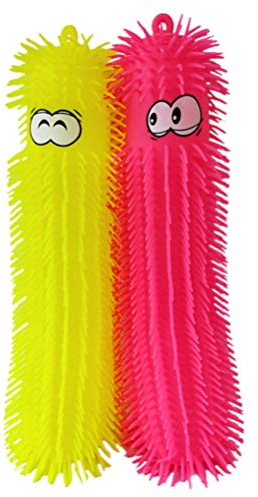 TOYANDONA 2 Stück Raupe Puffer Spielzeug Leuchten Puffer Ball Raupe Zappeln Sensorisches Spielzeug Sensorische Luftgefüllte Bälle Anregendes Spielzeug (Zufällige Farbe)