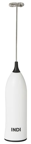 INDI Portable Electric Whisk | Milk Frother Handheld | Coffee or Hot Chocolate Foamer, Shake Blender & Milkshake Stirrer | USB Rechargeable | Made in UK