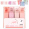 Hdnaihpp Glitter Highlighters Markers, Color Glitter Highlighter-Multifunctional Flash Pen for Sparkling Note Taking Diary (Pink Set)