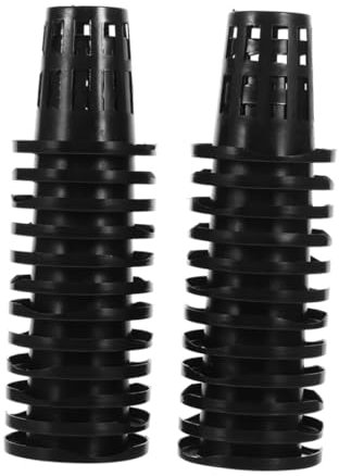 KONTONTY 50pièces Pot De Fleur Hydroponique Filet Pot Plastique Réutilisable pour Culture Hydroponique Fentes