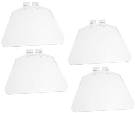 NOLITOY 4 piezas Protector Ocular de Plástico Transparente para Amoladora de Banco Escudo de Seguridad para Protección Tareas de Molienda Fácil Instalación