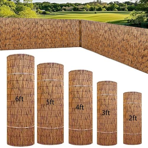 Recinto Di Canne Bambu Canniccio Bambu Per Esterno 60 70 80 90 100 110 120 130 140 150 160cm Altezza Recinzione In Canne Privacy Schermatura Decorativa Privacy Bamboo Da Esterno(H140xL700cm)
