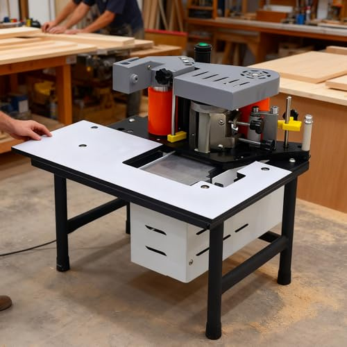 Máquina automática de bandas de bordes, herramienta portátil para carpintería con control inteligente de temperatura para gabinetes de muebles, bordes rectos y curvos, capacidad de 576 toallitas