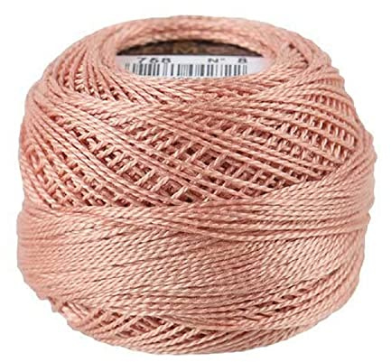 DMC 116 8-758 Pearl Cotton Thread Balls, Very Light Terra Cotta, Size 8