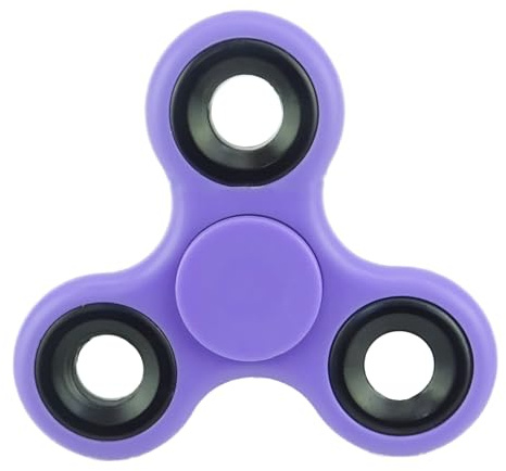 Christmas Concepts® - Exclusive Fidget Hand Spinner - Stress Reducer, Stress Relief, Autism - PURPLE WITH BLACK RINGS