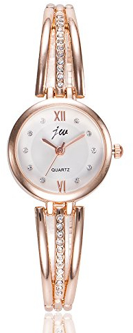 Armbanduhr Damen Uhren Schmuck Quarzuhr Analog Edelstahlarmband Muttertagsgeschenk Geburtstagsgeschenk Mode Frauen Mädchen Damenmode Edelstahlband Analog Quarz Runde Armbanduhren Uhren