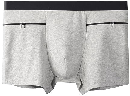 Alienjoy Boxershorts för män, kalsonger, underkläder med hemliga dolda fickor för resor, ravefester, säker förvaring, ficktjuv