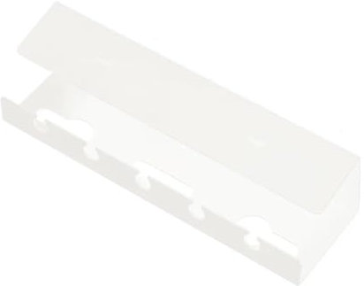 Bandeja Portacables Bajo La Mesa Bandeja de gestión de cables for debajo del escritorio, soporte for cables con abrazadera, sin perforación, suministros espaciosos y resistentes Para Cables(White)