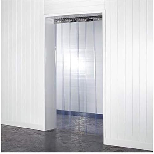 Tenda a strisce in PVC trasparente, impermeabile, per officine e magazzini, facile da installare (0,75 x 2 m)