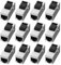 Leikurvo Connettore RJ45 CAT6a Keystone modulo 12 pezzi, 10 Gbps accoppiatore modulo connettore di rete schermato Keystone Jack, RJ45 femmina di rete per prolunga Ethernet cavo di rete