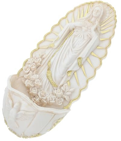 BESPORTBLE Bénitier Mural en Céramique pour Décoration Catholique Bénitier Suspendu pour Église et Maison Élégant et Classique pour Célébrations Religieuses