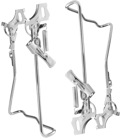 EXCEART 2 piezas Pata Cabra Bicicleta de Hierro Resistente Soporte Trasero para Bicicletas de Montaña y Carretera Fácil Instalación
