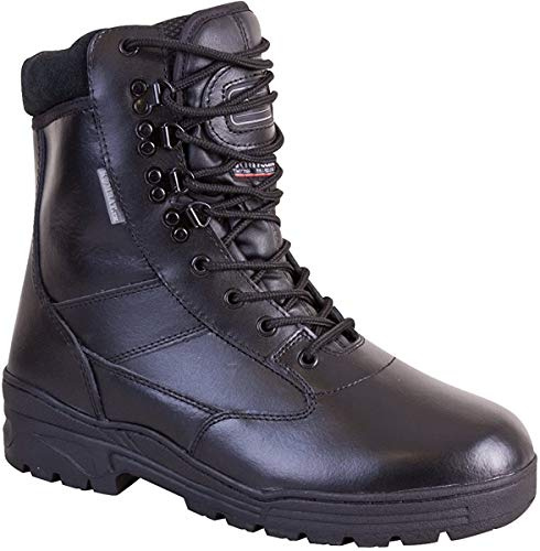 Kombat UK Men's All Leather Patrol Boots, Black, 9 UK (43 EU)