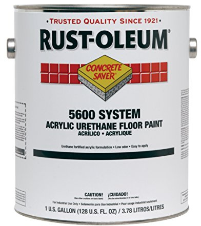 Rust-Oleum 251286 Concrete Saver 5600 System Acrylic Urethane Floor Paint, 1-Gallon, Safety Yellow, 2-Pack