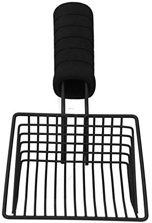 Cat Litter Scoop, Stainless Steel Metal Cat Litter Scooper With Deep Shovel Long Handle, Kitten Poop Shovel(M)