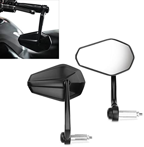 Motorrad Lenkerendenspiegel mit ECE/Rückspiegel Paar Lenker Zaddox SP6