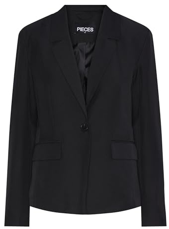 PIECES Pcsimone LS Slim Fit Blazer Noos, Negro, L para Mujer