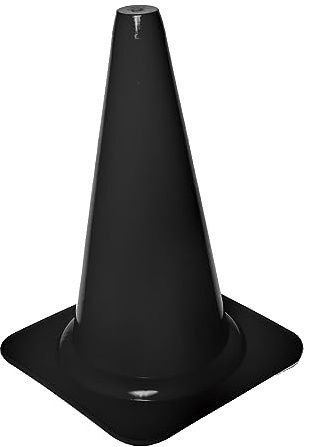 Cawila PRO Markierungskegel | | Größe 40cm schwarz, One Size Ohne Geschlecht