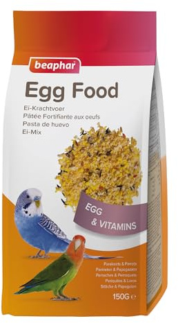 Beaphar Pasta DE Huevo PERIQUITOS, AGAPORNIS, PEQUEÑAS COTORRAS - 150G