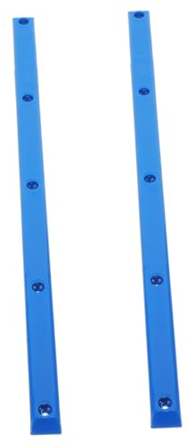 BESPORTBLE Barandilla De Monopatín Anticolisión 2 Piezas Azul Pom Riel De Costilla Resistente Compatible Longboard Protección para Uso Urbano y Recreativo