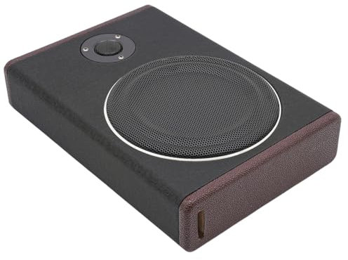 8 tum bil subwoofer ljudbox undersäte aktiv bil ultratunn subwoofer bas HiFi stereoförstärkare bil ljud 600 W