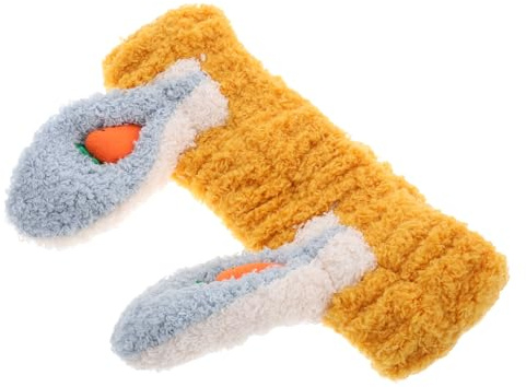 VALICLUD Cerchietto con orecchie di coniglio carota fascia spa per lavare il viso fasce divertenti fasce per orecchie da coniglio fascia per spa per animali per kawaii tessuto