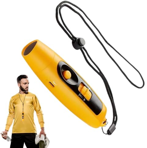 Zuasdvnk Fischietto a mano, fischietto elettronico per allenatori, regolabile 3 gadget fischianti multiuso ad alta mano e forte utilizzo | Fischietto elettrico ad alto volume con cordino e USB