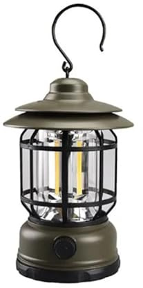 Camping Lantern, Battery Operated Portable Tent Lantern Lamp with Foldable Hook, Water Resistant Emergency Tent Lights, LED Hanging Light Bulb for Outdoor, Emergency, Fishing, Hiking & Camping