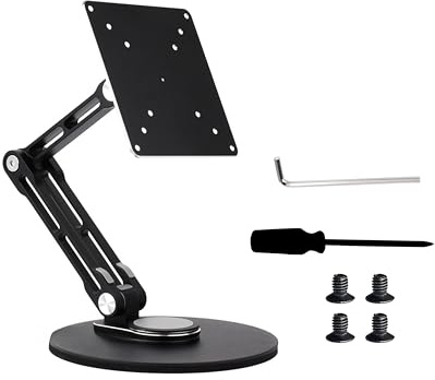 VESA Monitor Stand, Compatible with Up To 19inch Monitors, Supports 50 x 50 / 75 x 75 / 100 x 100 (mm) VESA Mounting Holes,Supports Multi-axis Rotation, Portable Adjustable Foldable