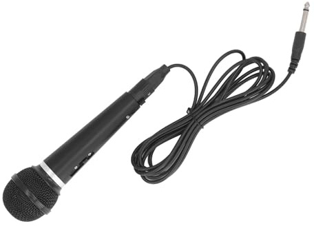 Oytrui Microfono Cablato Portatile, Microfono Vocale Cardioide Dinamico con Cotone con Cancellazione del Rumore e Interfaccia XLR 3, per Canti Karaoke per Conferenze di Sistemi Audio