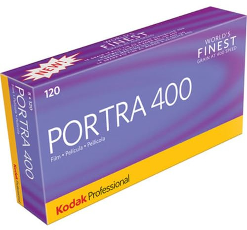 Kodak Portra 400 120 Farbnegativfilm – 5er Pack – ISO 400 – Professioneller Mittelformatfilm mit natürlicher Farbwiedergabe und feiner Körnung