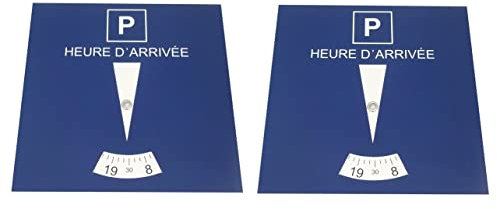 Lot de 2 disques de stationnement pour zone bleue