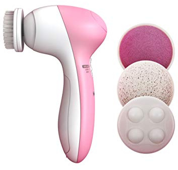 Wahl 4-in-1 Facial Cleansing Brush with Face Massager and Cleanser Brush Attachments, ZY046