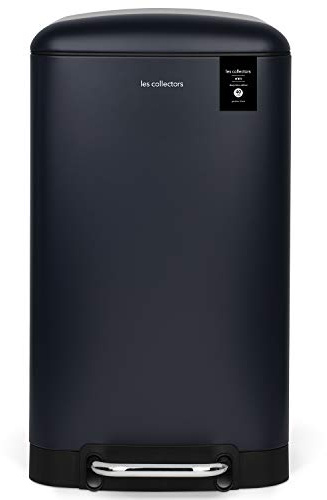Les Collectors Küchen-Tretabfalleimer Edelstahl Nr. 871 Großes Fassungsvermögen 40L, kompatibel mit 50L Beuteln, Herausnehmbarer Inneneimer, Mattes Finish, Geräuschloser Deckelverschluss