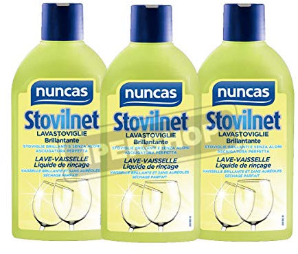 NUNCAS SET 3 STOVILNET LAVASTOVIGLIE BRILLANTANTE 250 ML