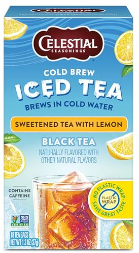 Celestial Seasonings Cold Brew Sweetened With Lemon, 18 Count